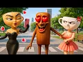 Download Lagu Ballerina Cappuccina angry love with Tung Tung Sahur in Granny House | Funny Horror Animation