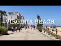 4K WALKING Sunny Virginia Beach Boardwalk