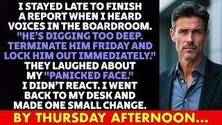 I Overheard The Board Planning My TERMINATION They Forgot I Built The System Holding Their SECRETS 