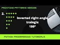 printing a inverted right angle traiangle pattern programming