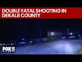 Police remain on scene of double shooting in DeKalb County