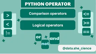Python Tutorial Episode 22 Python Operators Part - II Comparison and Logical Operators