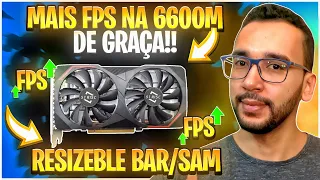 Aumentei o FPS da 6600m Sem Gastar NADA! Segredo? Resizable BAR!