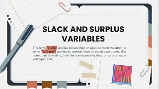 Linear Programming Simplex Method using Solver in Excel