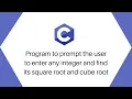 C program to read a number and find its square root and cube root Alpha Tech Planet