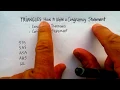 Triangles How to Write a Triangle Congruency Statement