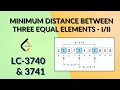 Minimum Distance Between Three Equal Elements I and II - Leetcode 3740 Leetcode 3741 Java Hindi