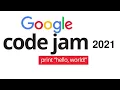 Google Codejam Qualification Round 2021