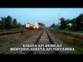 Lagu Kereta api sribilah utama menyusul kereta api pertamina di stasiun bandartinggi