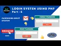 PHP Login System With Password Reset Creating a Login Registration System in PHP