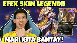 REVIEW SKIN EPIC ALPHA TERBARU!! EFEK SKIN LEGEND CUY!