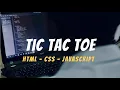 How to Program Tic Tac Toe Web Application Part 1 html
