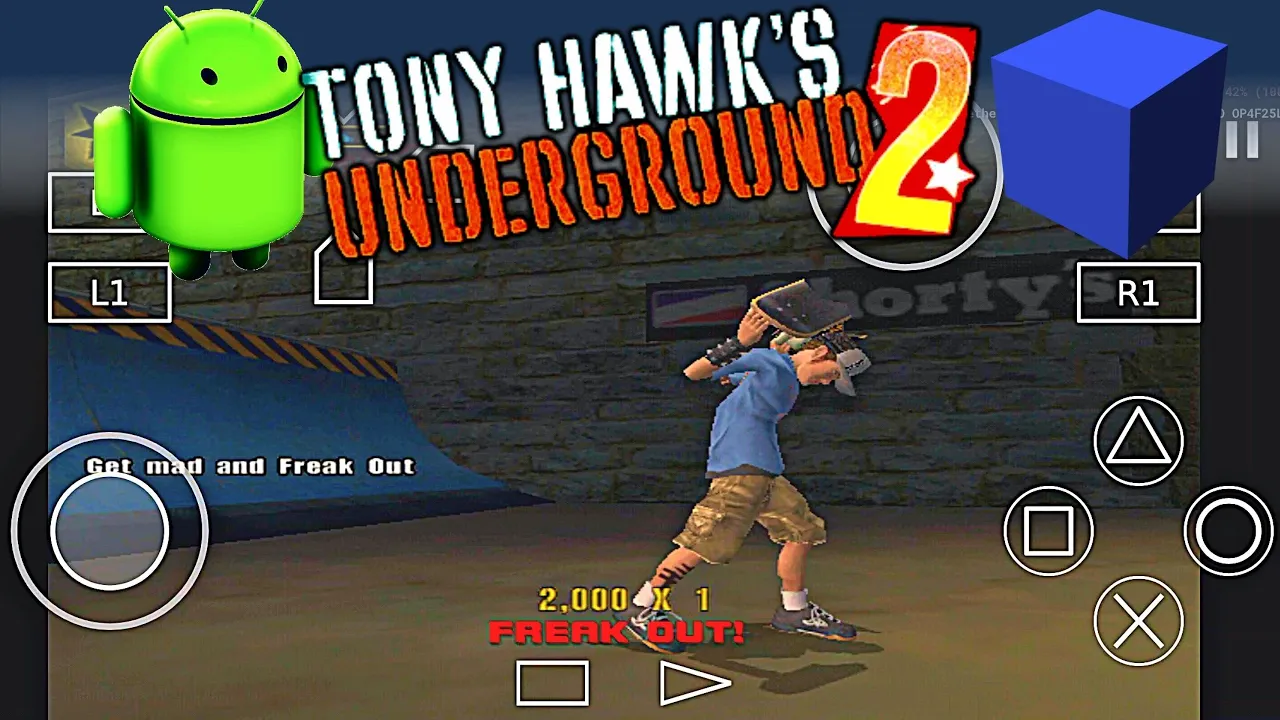 Tony Hawk's Underground 2 - PS2 Emulator Android Gameplay - Aether SX2 - APK Mobile - 2022