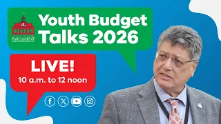 Youth Budget Talks 2026 - Thursday 8 October, 2026 - 10:00 a.m.