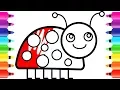 How to Draw a Happy Ladybug Free Coloring Pages for Kids Funny Insects Nature Trails