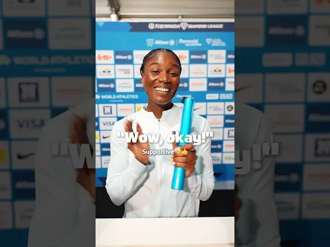 Secret talent 👀  An au naturel in the acting space Julien!  #DiamondLeague 💎 #BrusselsDL 🇧🇪