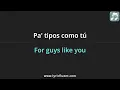 Shakira - Pa tipos como tu English Translation