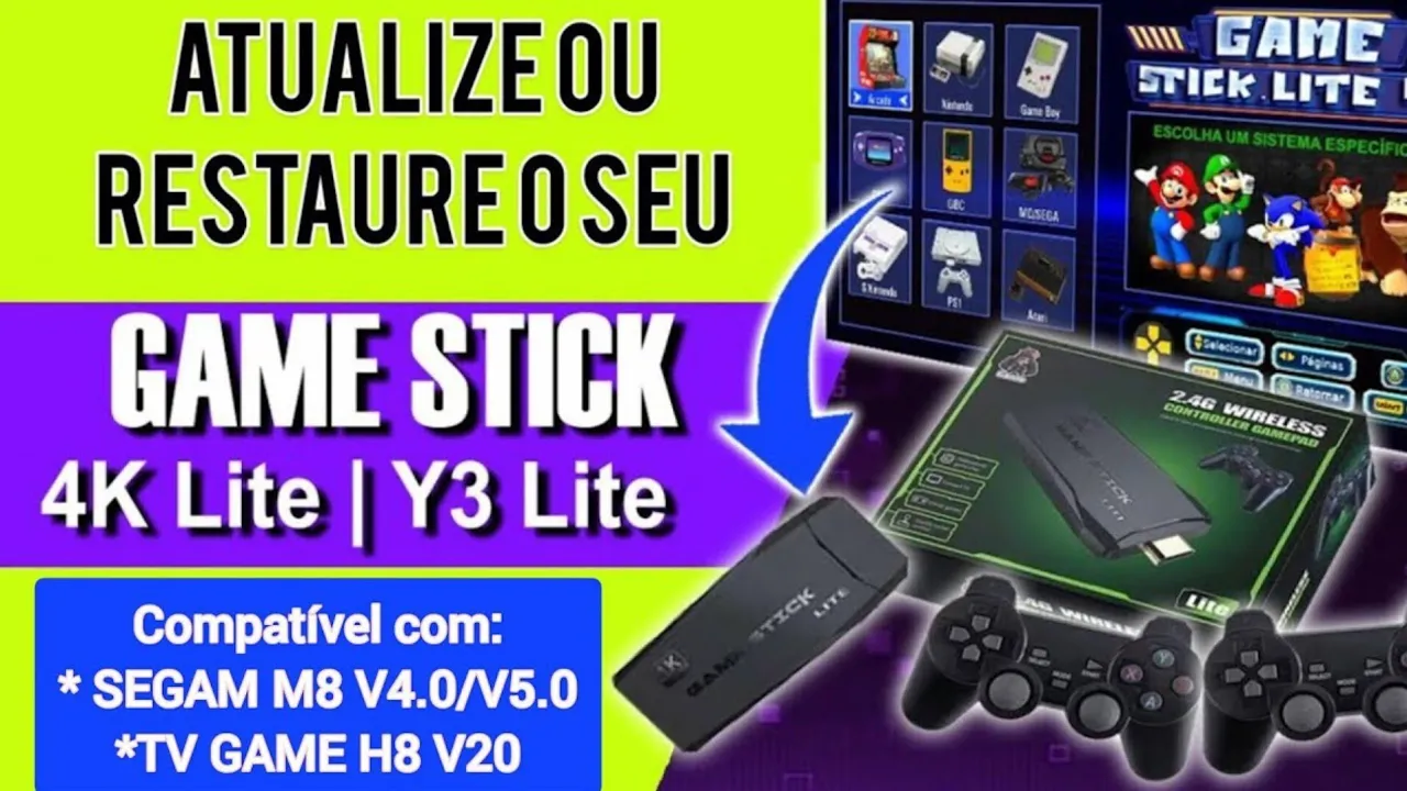 RECUPERE O GAME STICK 4K LITE OU CRIE NOVO CARTÃO. VERSÃO Open World 0.90 ⚠️ASSISTA ANTES DE FAZER!