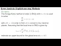 RK2 Error Analysis Explained Local vs Global Error Made Simple