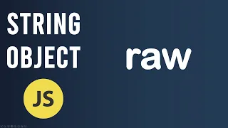 raw method String Object In JavaScript