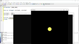 FbCadCam Tutorial Creating a Line Circle FreeBASIC 8