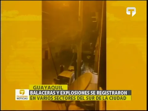 Balaceras y explosiones se registraron en varios sectores del sur de la ciudad