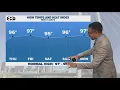 DFW Weather Temperatures remain in the mid and upper 90s rain chances continue