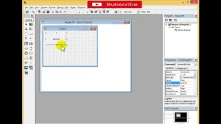V B6 0 print a messge by using the MsgBox function when a command button is clicked part 1