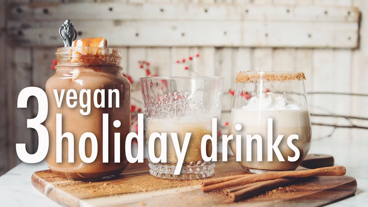 3 vegan holiday drinks * hazelnut hot chocolate * Baileys * egg nog   hot for food