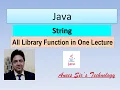 String Library Function in Java Easily Explained String Concept in Java
