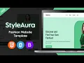Free Fashion Store Website Template StyleAura HTML CSS Bootstrap UI Design