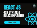 JSX Syntax Rules Explained React Beginner Guide with Code Examples