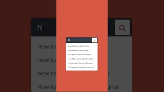 Search Bar with Auto-complete Search Suggestions using HTML CSS JavaScript
