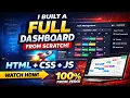 I Built a FULL Task Management Dashboard From Scratch HTML CSS JS Project Showcase