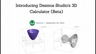 New Desmos Now Has a 3D Graphing Calculator