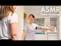 Japanese style massage seitai with facial and shoulder adjustments ASMR