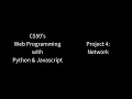 CS50 s Web Programming Project 4 Network