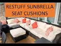 Restuff Sunbrella Cushion with New Foam