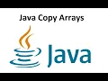 Program to copy an array into another array using arraycopy method