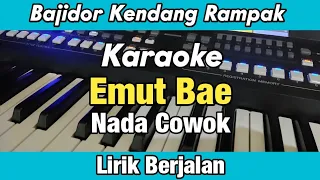 Download Karaoke - Emut Bae Nada Cowok Bajidor Kendang Rampak Lirik Berjalan MP3