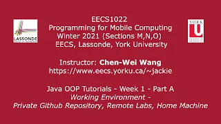 EECS1022 W21 - Java Tutorials
