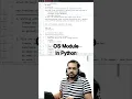 os module in python