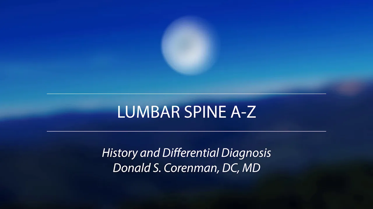 Differential Diagnosis Ortho Exam Recording. 