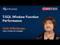 T-SQL Window Function Performance Women Data Summit 2021