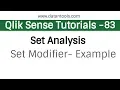 Qlik sense Tutorials - Qlik Sense Set Analysis
