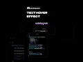 Text hover effect in CSS