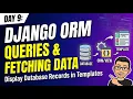 Day 9 Django ORM CRUD Operation Display Database Records in Templates By Ashwath M Shetty