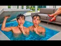 We Built a SECRET Pool In Our House