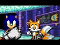 Sonic throw a pillar at knuckles Sprite Animation