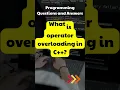 What is operator overloading in C Learn with PGCProjects